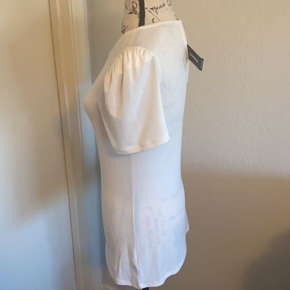 Express Off White Sheer Style Top - Picture 2 of 13